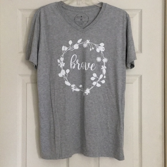 jane marie Tops - BRAVE T shirt - grey, size M